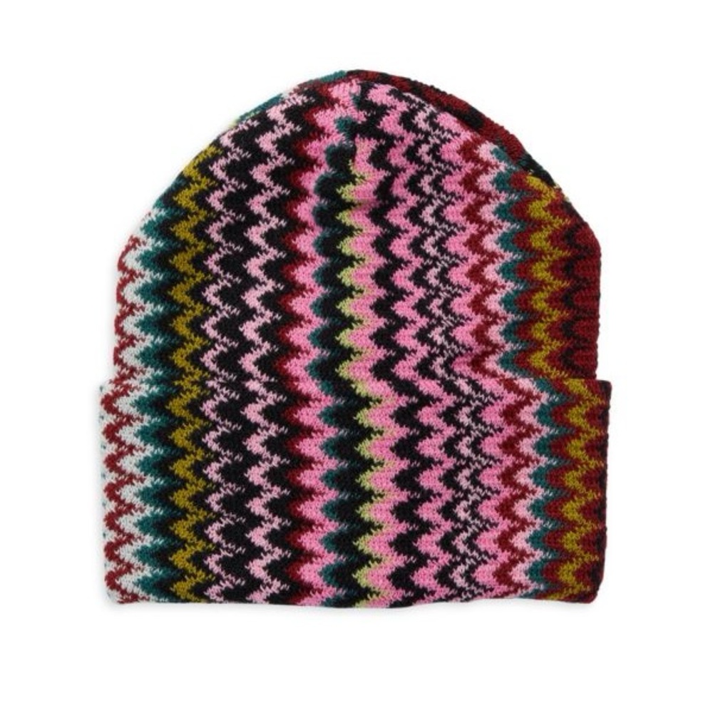 StripedWool Blend Beanie